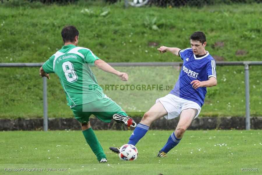 Michael Dotter, Benedikt Schlereth, 03.10.2017, Kreisklasse Würzburg, FC Gössenheim, FV Wernfeld/Adelsberg - Bild-ID: 2203091 Michael Dotter, Benedikt Schlereth, 03.10.2017, Kreisklasse Würzburg, FC Gössenheim, FV Wernfeld/Adelsberg - Bild-ID: 2203091