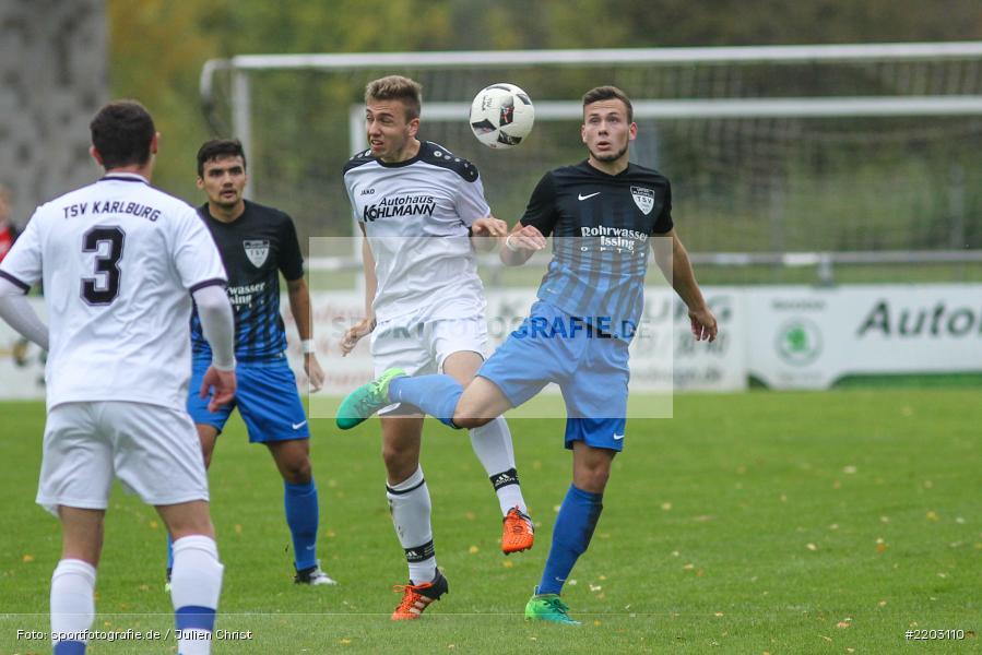 Sebastian Stumpf, Leon Vollmuth, 07.10.2017, Landesliga Nordwest, TSV Unterpleichfeld, TSV Karlburg - Bild-ID: 2203110