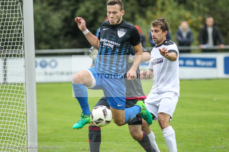 Johannes Gold, Fabian Brand, Leon Vollmuth, 07.10.2017, Landesliga Nordwest, TSV Unterpleichfeld, TSV Karlburg - Bild-ID: 2203111