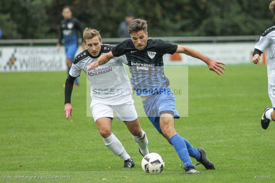 Manuel Römlein, Andreas Zehner, 07.10.2017, Landesliga Nordwest, TSV Unterpleichfeld, TSV Karlburg - Bild-ID: 2203113
