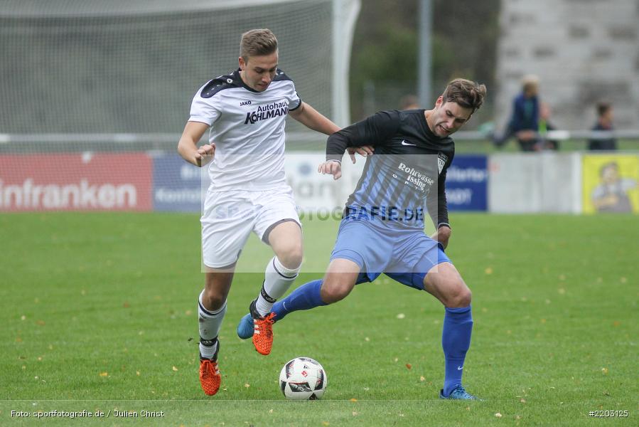Dominik Oßwald, Sebastian Stumpf, 07.10.2017, Landesliga Nordwest, TSV Unterpleichfeld, TSV Karlburg - Bild-ID: 2203125