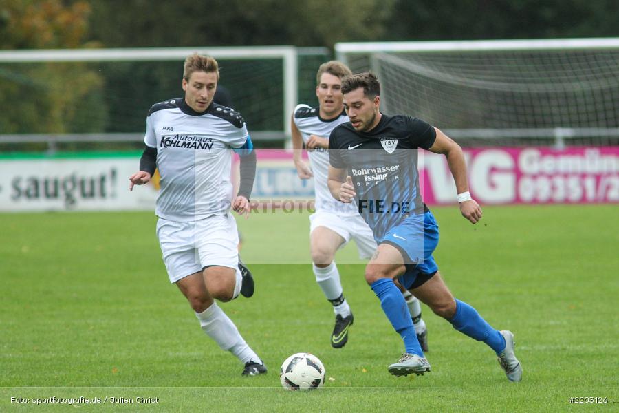 Manuel Römlein, Nikos Bude, 07.10.2017, Landesliga Nordwest, TSV Unterpleichfeld, TSV Karlburg - Bild-ID: 2203126
