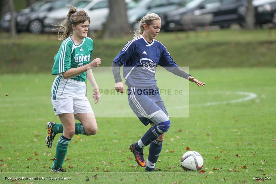 Katharina Schmitt, Monja Rückert, 08.10.2017, Bezirksoberliga Frauen, TSV Keilberg, SpVgg Adelsberg - Bild-ID: 2203262