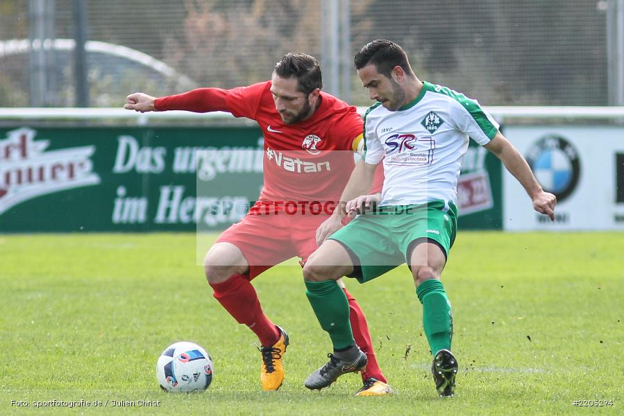 Abdurrahman Marangoz, Peter Sprung, 08.10.2017, Bezirksliga West, SV Vatan Spor Aschaffenburg, FV Karlstadt - Bild-ID: 2203294 Abdurrahman Marangoz, Peter Sprung, 08.10.2017, Bezirksliga West, SV Vatan Spor Aschaffenburg, FV Karlstadt - Bild-ID: 2203294