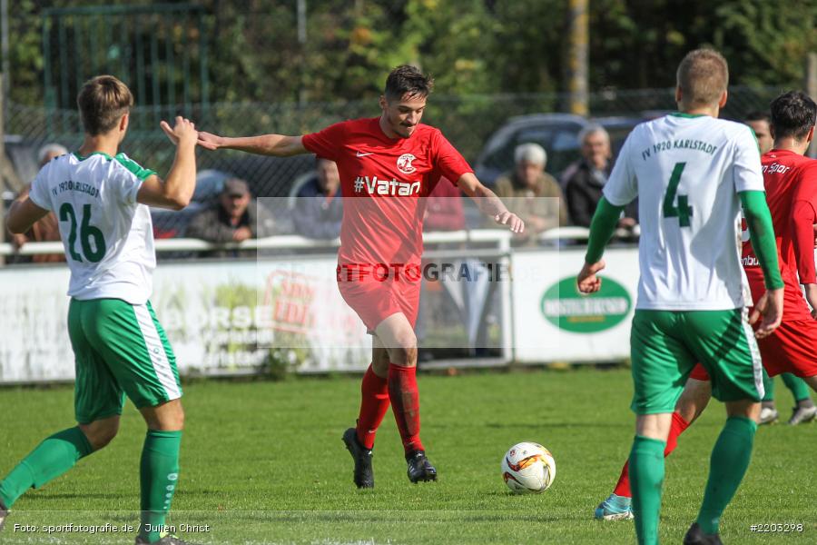 Ünal Noyan, 08.10.2017, Bezirksliga West, SV Vatan Spor Aschaffenburg, FV Karlstadt - Bild-ID: 2203298