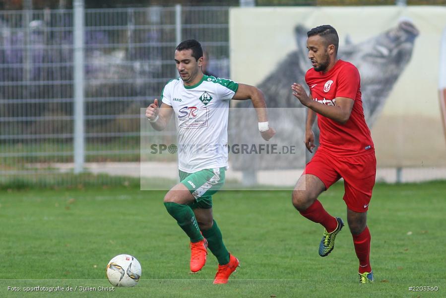 Soufian El Hatri, Johan Brahimi, 08.10.2017, Bezirksliga West, SV Vatan Spor Aschaffenburg, FV Karlstadt - Bild-ID: 2203360