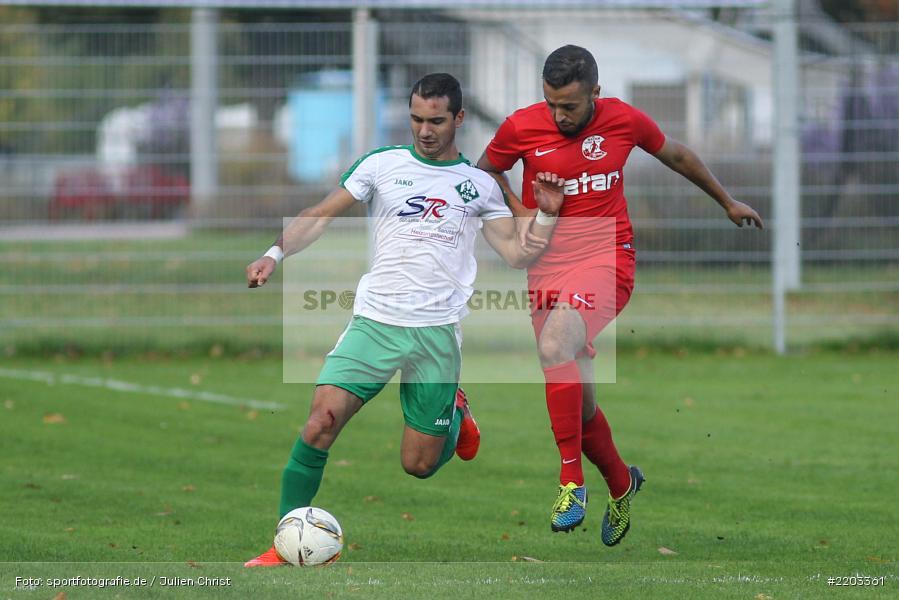 Soufian El Hatri, Johan Brahimi, 08.10.2017, Bezirksliga West, SV Vatan Spor Aschaffenburg, FV Karlstadt - Bild-ID: 2203361