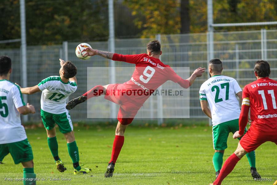 Ünal Noyan, 08.10.2017, Bezirksliga West, SV Vatan Spor Aschaffenburg, FV Karlstadt - Bild-ID: 2203362