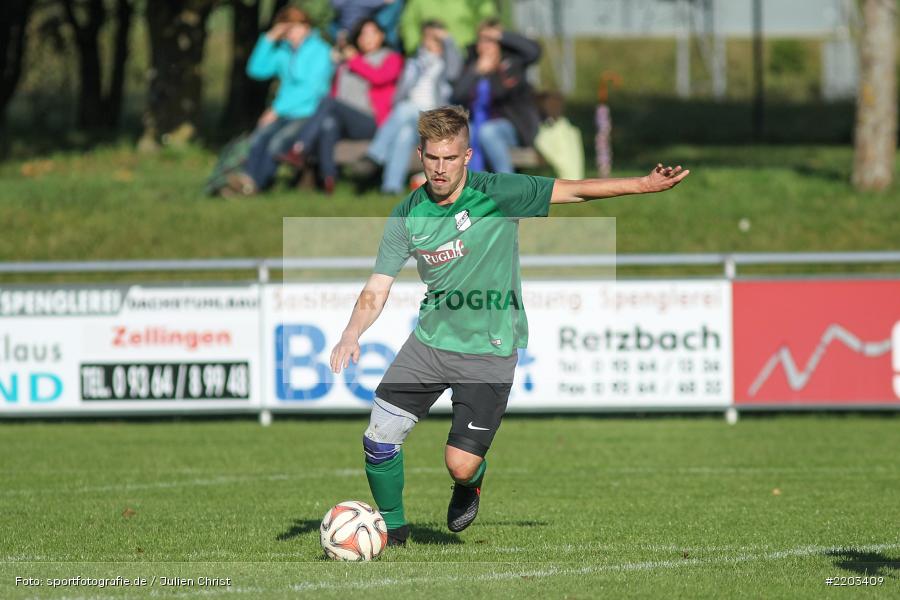 Philipp Gößwein, 08.10.2017, Kreisliga Würzburg, SG Hettstadt, TSV Retzbach - Bild-ID: 2203409