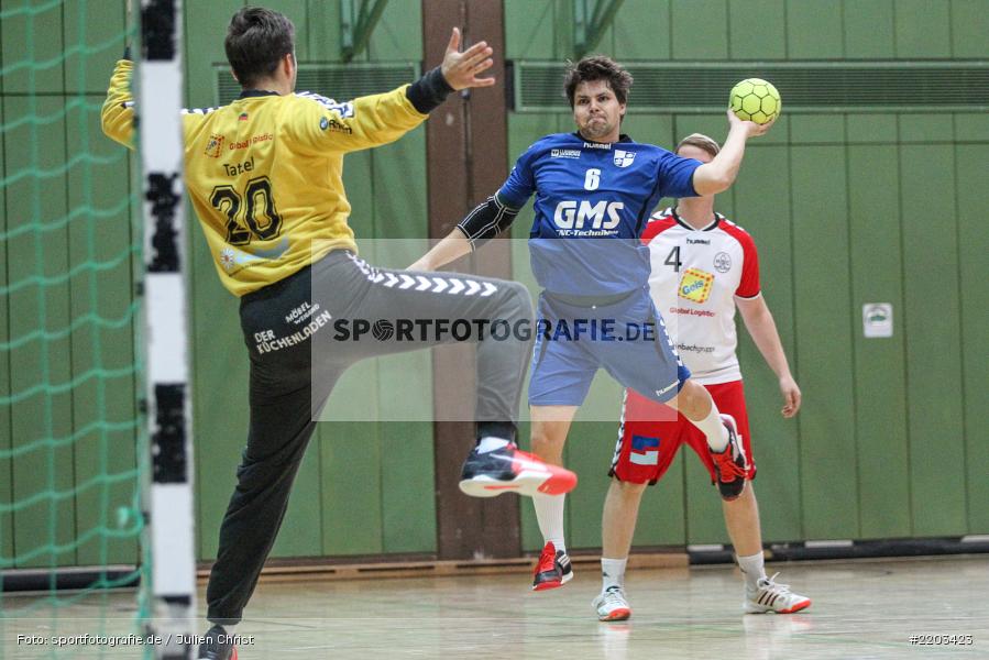 Fabian Tatzel, Sebastian Heun, 08.10.2017, Handball, HSC Bad Neustadt II, TSV Karlstadt - Bild-ID: 2203423