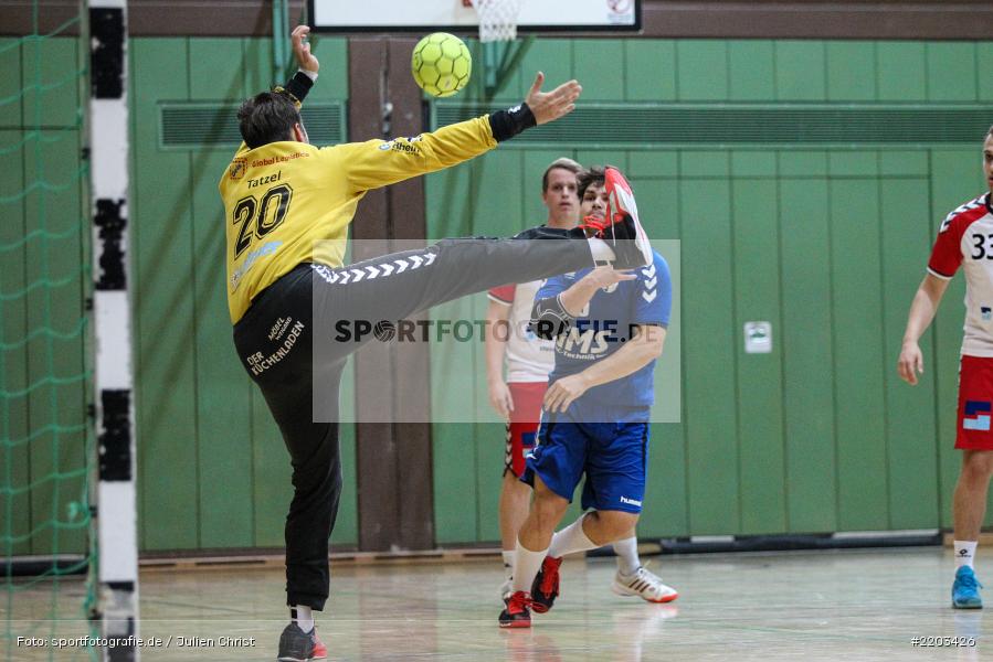 Fabian Tatzel, Sebastian Heun, 08.10.2017, Handball, HSC Bad Neustadt II, TSV Karlstadt - Bild-ID: 2203426