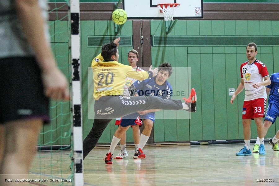 Fabian Tatzel, Sebastian Heun, 08.10.2017, Handball, HSC Bad Neustadt II, TSV Karlstadt - Bild-ID: 2203433