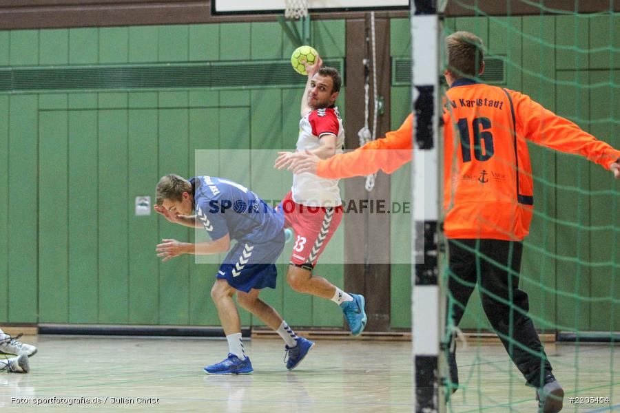 Michael Schwab, Maksim Lisitsyn, 08.10.2017, Handball, HSC Bad Neustadt II, TSV Karlstadt - Bild-ID: 2203454