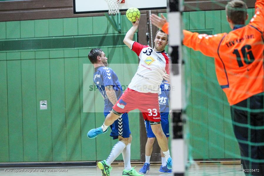 Michael Schwab, Maksim Lisitsyn, 08.10.2017, Handball, HSC Bad Neustadt II, TSV Karlstadt - Bild-ID: 2203472