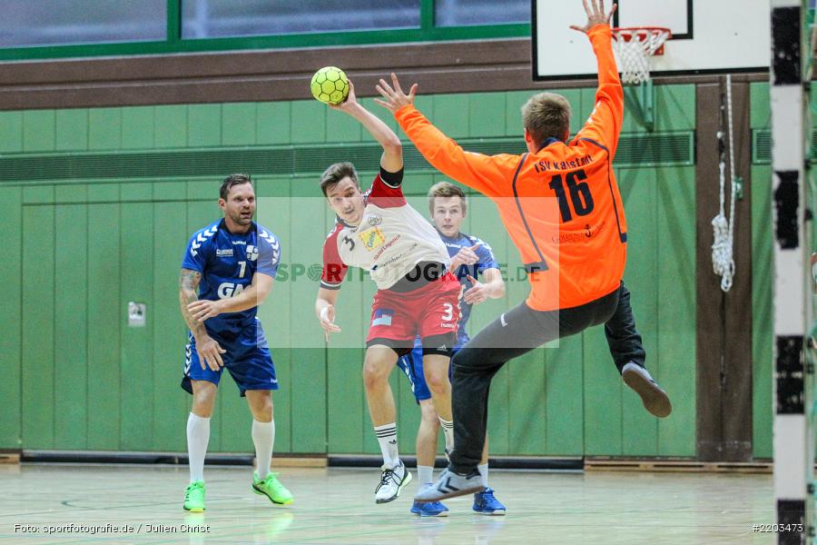 Michael Schwab, Benedikt Kleinhenz, 08.10.2017, Handball, HSC Bad Neustadt II, TSV Karlstadt - Bild-ID: 2203473