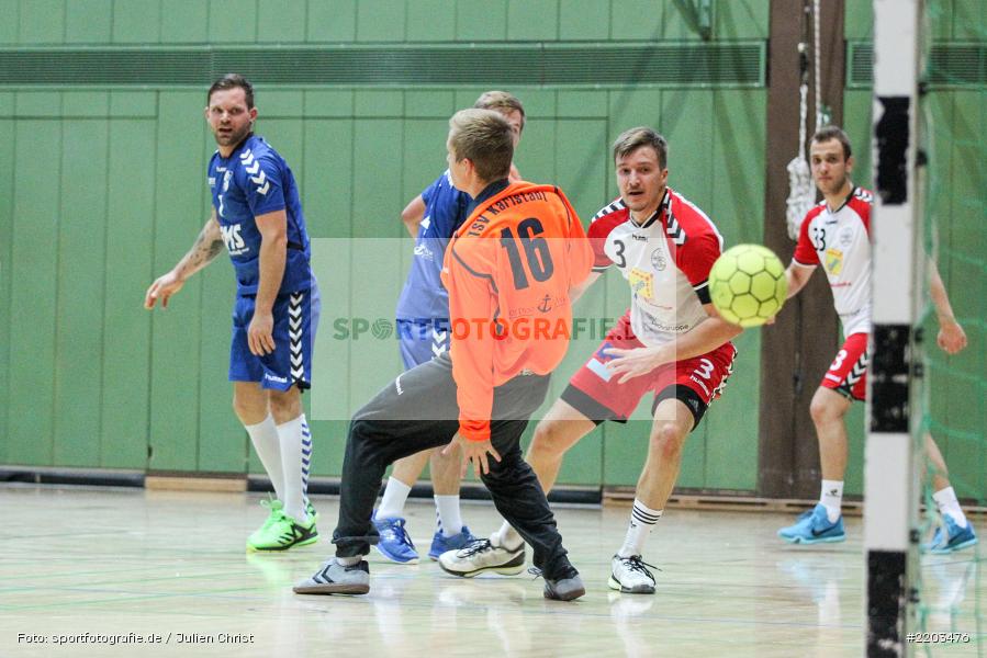 Michael Schwab, Benedikt Kleinhenz, 08.10.2017, Handball, HSC Bad Neustadt II, TSV Karlstadt - Bild-ID: 2203476