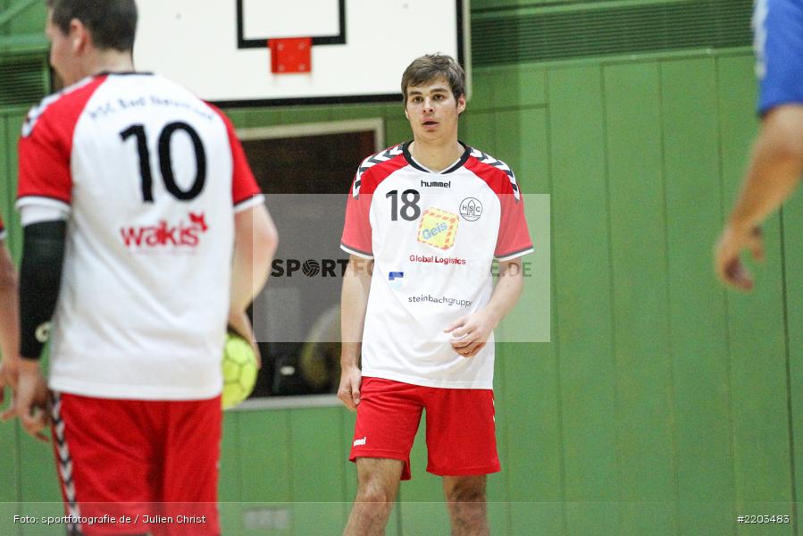 Justus Bördlein, 08.10.2017, Handball, HSC Bad Neustadt II, TSV Karlstadt - Bild-ID: 2203483