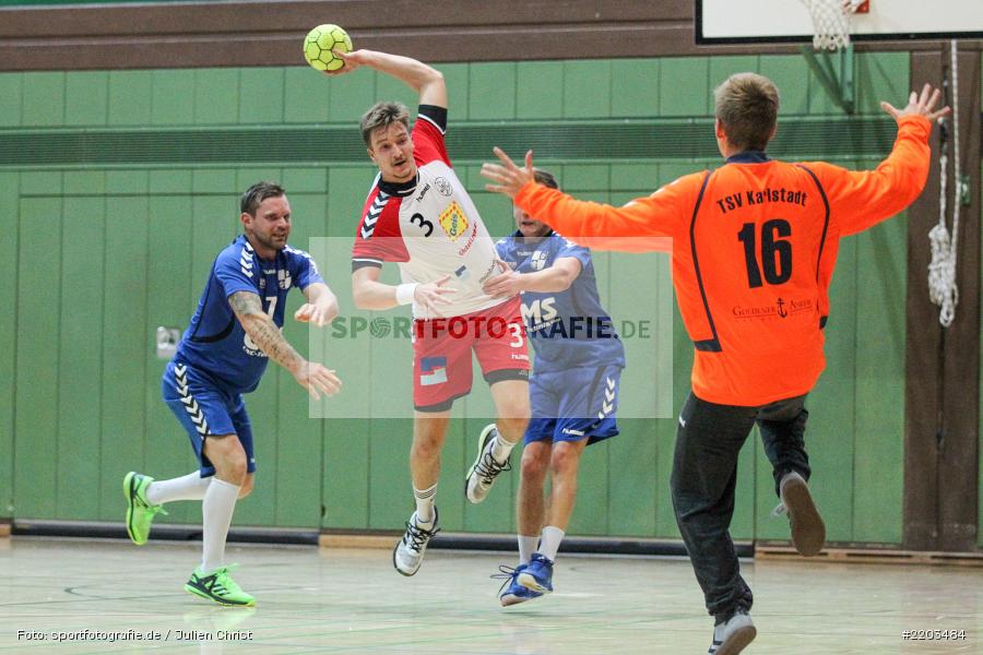 Michael Schwab, Benedikt Kleinhenz, 08.10.2017, Handball, HSC Bad Neustadt II, TSV Karlstadt - Bild-ID: 2203484