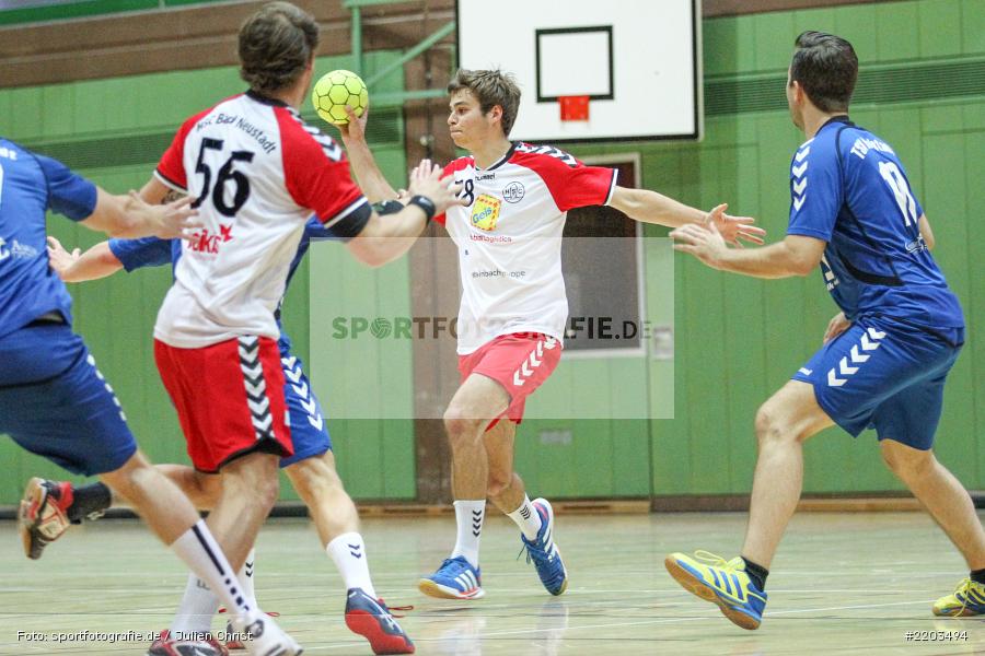 Justus Bördlein, 08.10.2017, Handball, HSC Bad Neustadt II, TSV Karlstadt - Bild-ID: 2203494