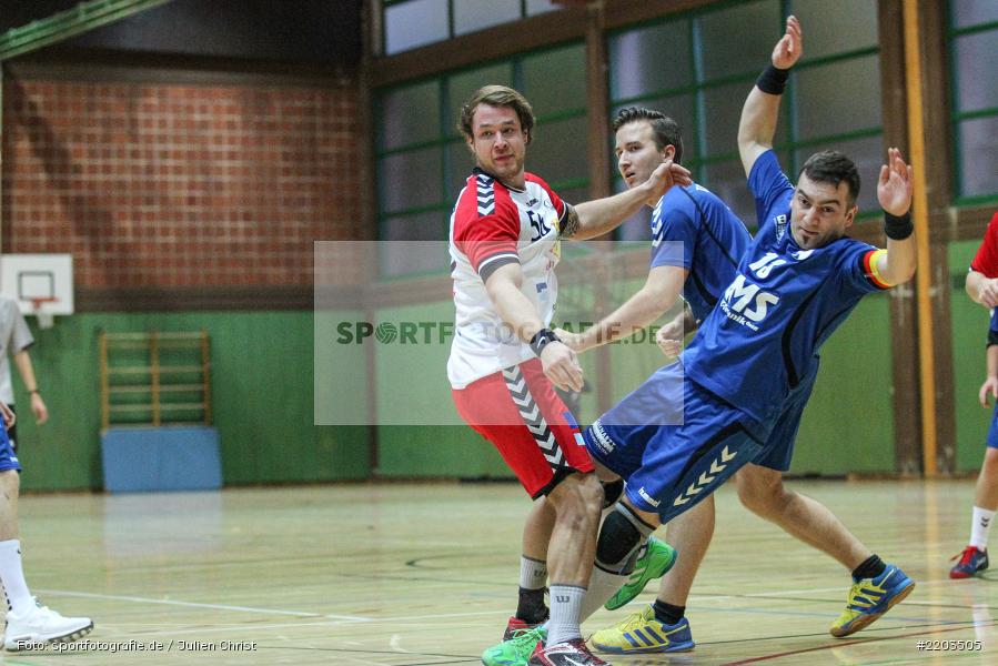 Pascal Mecky, 08.10.2017, Handball, HSC Bad Neustadt II, TSV Karlstadt - Bild-ID: 2203505