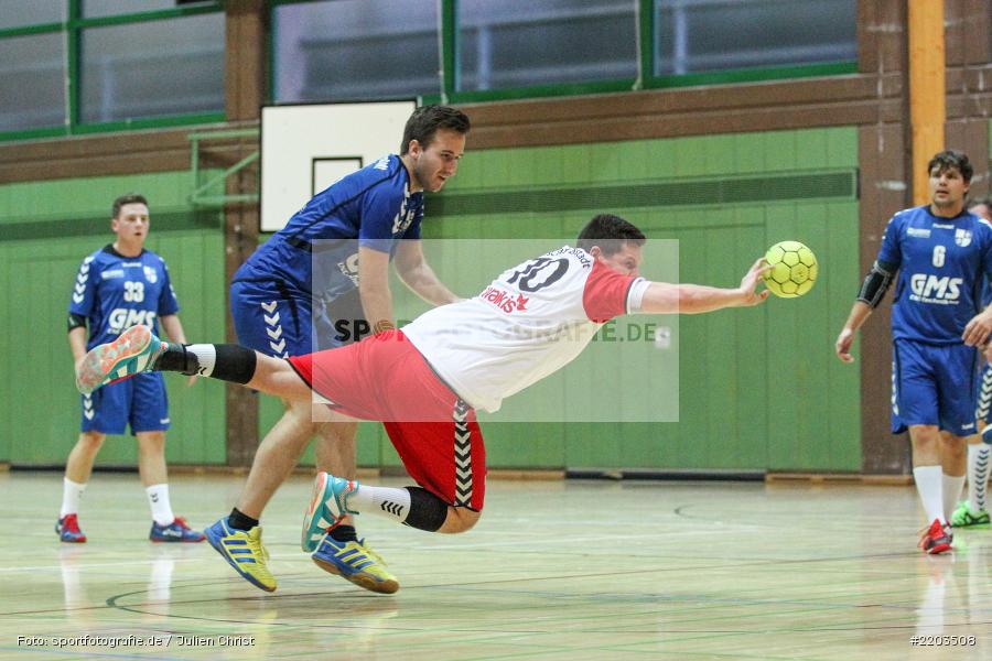 Andreas Obert, Philipp Wilm, 08.10.2017, Handball, HSC Bad Neustadt II, TSV Karlstadt - Bild-ID: 2203508