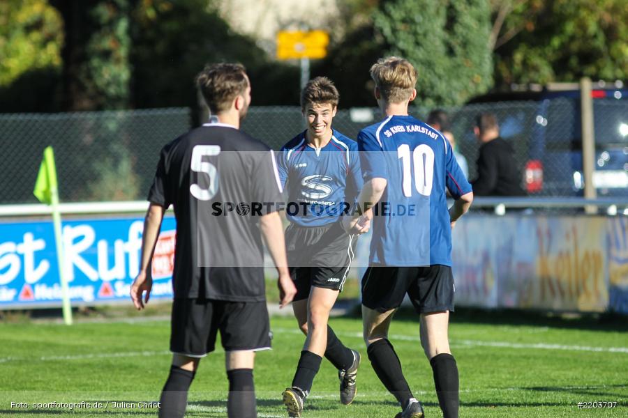 Sebastian Reusch, Maximilian Strick, A-Junioren, Kreisliga Würzburg, 14.10.2017, (SG) FSV Holzkirchhausen / Neubrunn, (SG) FV Karlstadt - Bild-ID: 2203707