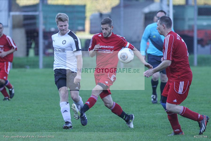 Louis Baur, Christian Simon, 15.10.2017, A-Klasse Würzburg, DJK Fellen, SV Rodenbach - Bild-ID: 2203744