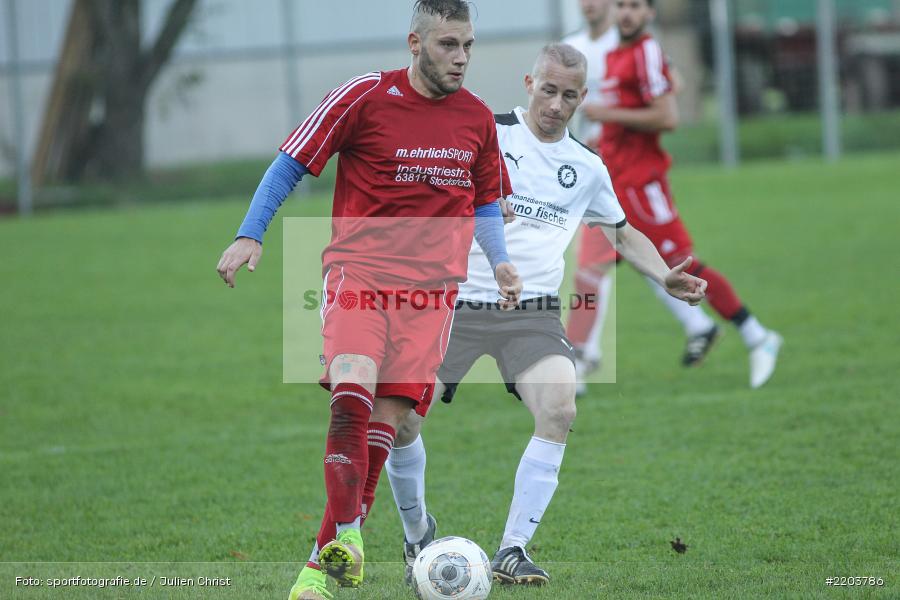 Florian Lutz, Pasquale Sacra, 15.10.2017, A-Klasse Würzburg, DJK Fellen, SV Rodenbach - Bild-ID: 2203786