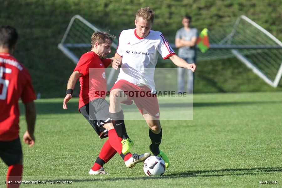 Heiko Wenzel, Julian Wahnschaffe, Kreisklasse Würzburg, 15.10.2017, FC Ruppertshütten, FV Langenprozelten/Neuendorf - Bild-ID: 2203814