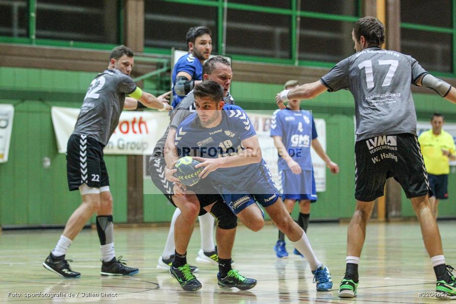 Jakob Nielsen, Sebastian Schmid, 29.10.2017, Handball, MHV Schweinfurt II, TSV Karlstadt - Bild-ID: 2204659 Jakob Nielsen, Sebastian Schmid, 29.10.2017, Handball, MHV Schweinfurt II, TSV Karlstadt - Bild-ID: 2204659