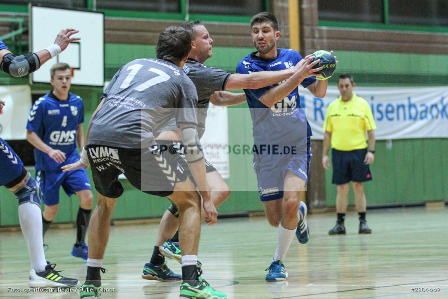 Sebastian Schmid, Jakob Nielsen, 29.10.2017, Handball, MHV Schweinfurt II, TSV Karlstadt - Bild-ID: 2204669 Sebastian Schmid, Jakob Nielsen, 29.10.2017, Handball, MHV Schweinfurt II, TSV Karlstadt - Bild-ID: 2204669