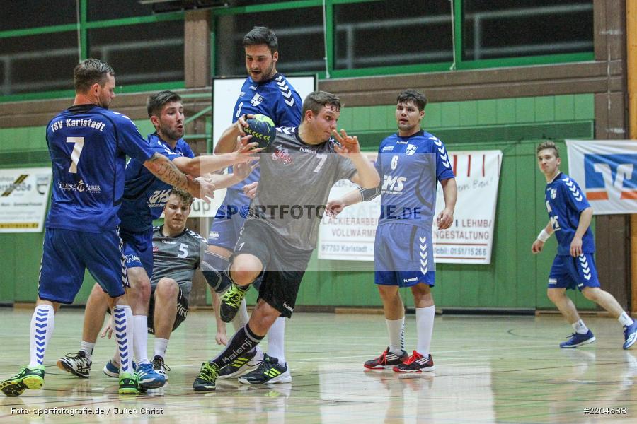 Sebastian Schmid, Fabian Heun, Peter Gerasimenko, 29.10.2017, Handball, MHV Schweinfurt II, TSV Karlstadt - Bild-ID: 2204688