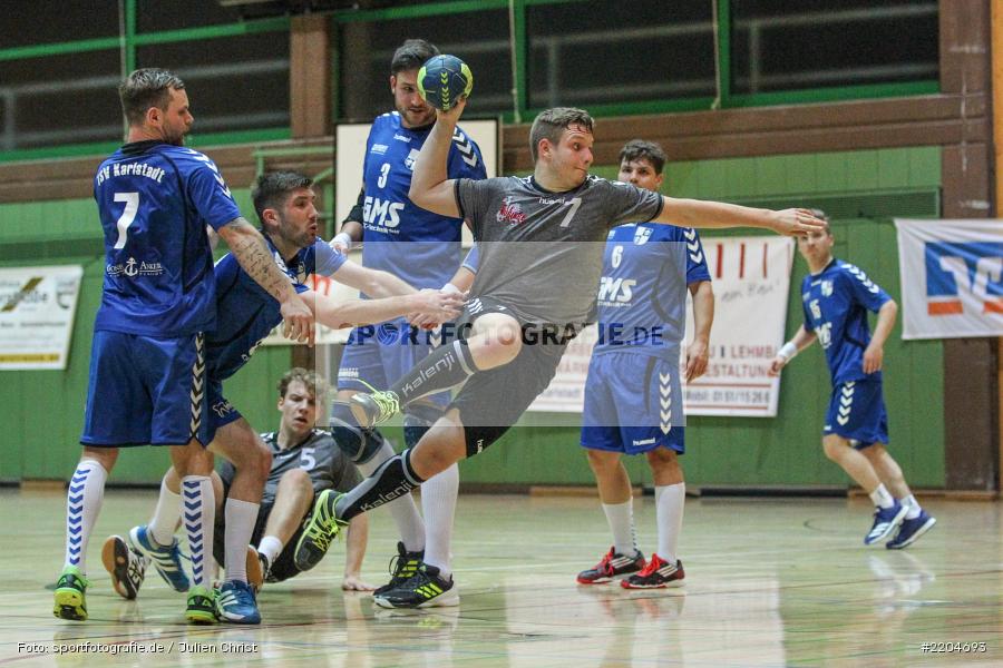 Sebastian Schmid, Fabian Heun, Peter Gerasimenko, 29.10.2017, Handball, MHV Schweinfurt II, TSV Karlstadt - Bild-ID: 2204693