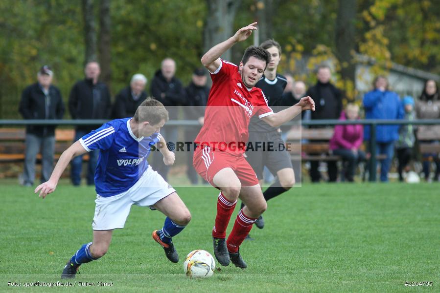 Lukas Hartmann, Daniel Röder, 31.10.2017, Kreisklasse Würzburg, FV Wernfeld/Adelsberg, FC Karsbach - Bild-ID: 2204705 Lukas Hartmann, Daniel Röder, 31.10.2017, Kreisklasse Würzburg, FV Wernfeld/Adelsberg, FC Karsbach - Bild-ID: 2204705
