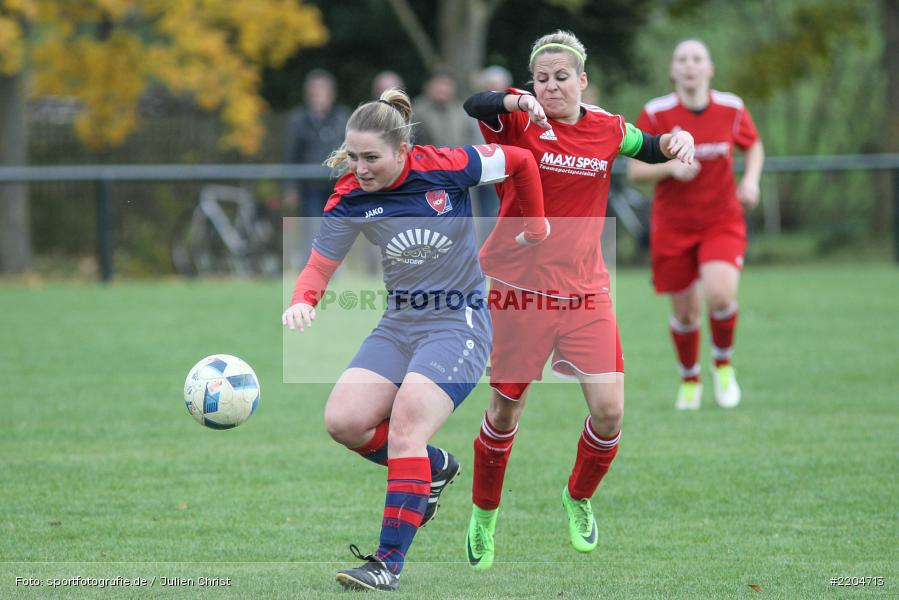 Marie Theres Franz, Sabine Sattler, 31.10.2017, Verbandspokal, 1. FFC Hof, FC Karsbach - Bild-ID: 2204713