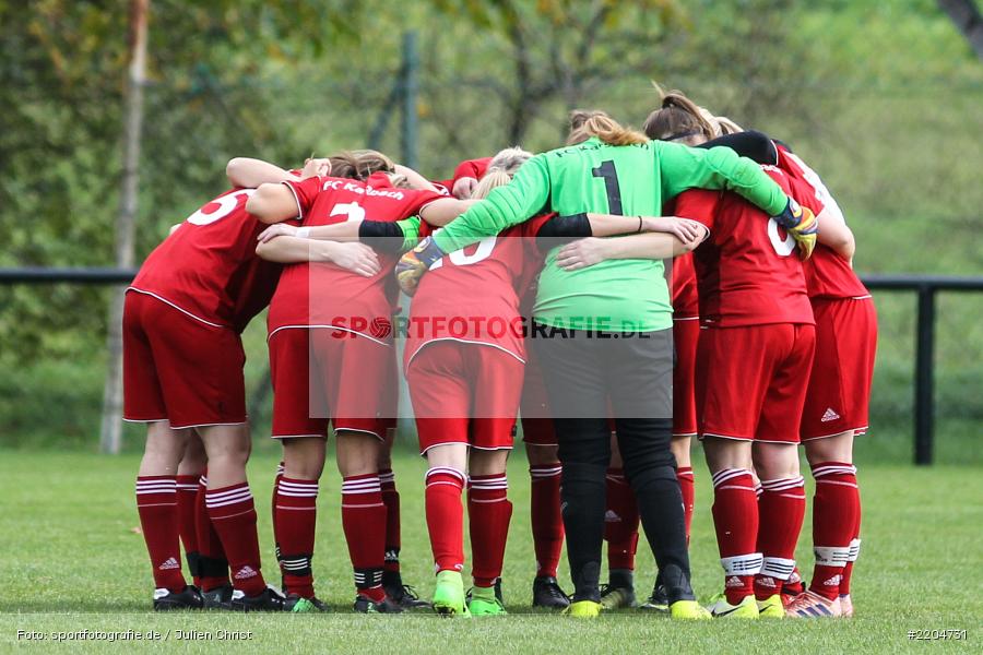 Mannschaftskreis, 31.10.2017, Verbandspokal, 1. FFC Hof, FC Karsbach - Bild-ID: 2204731