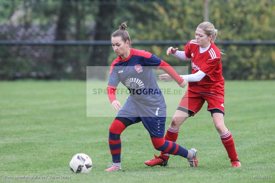 Michelle Kessler, Julia Hildenbeutel, 31.10.2017, Verbandspokal, 1. FFC Hof, FC Karsbach - Bild-ID: 2204752