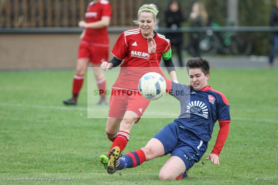 Marie Theres Franz, Jasmin Weiß, 31.10.2017, Verbandspokal, 1. FFC Hof, FC Karsbach - Bild-ID: 2204753