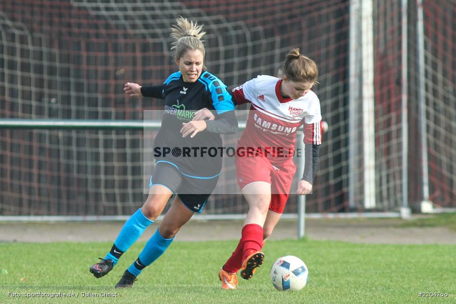 Lea Dittmeier, Christina Neufeld, Bezirksliga Frauen, 04.11.2017, TuS Röllbach, FC Karsbach 2 - Bild-ID: 2204766