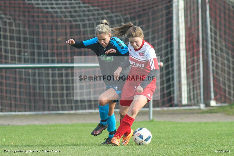 Lea Dittmeier, Christina Neufeld, Bezirksliga Frauen, 04.11.2017, TuS Röllbach, FC Karsbach 2 - Bild-ID: 2204790