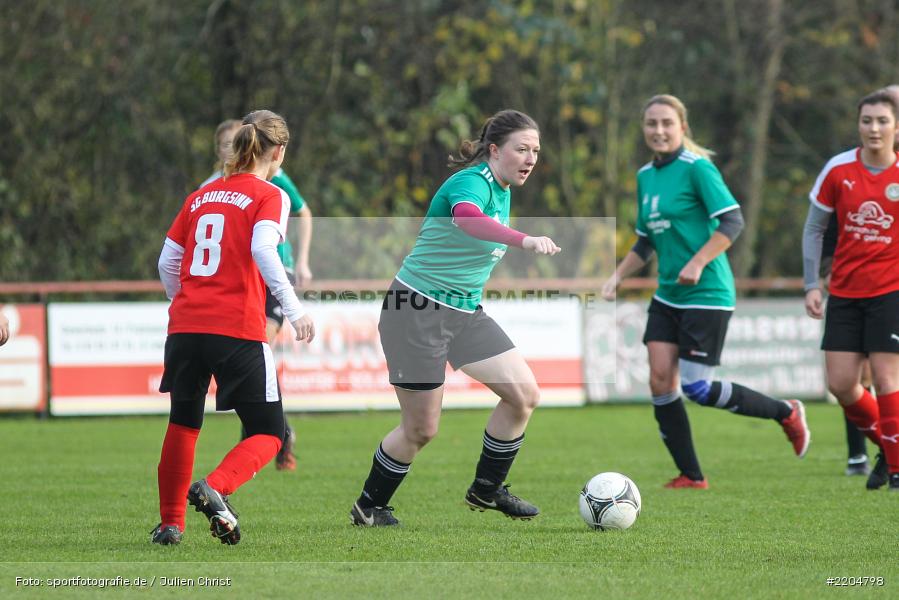 Alisa Heinzel, Lisa Steinbach, 04.11.2017, Kreisliga Frauen, FV Karlstadt, SG 1920 Burgsinn - Bild-ID: 2204798