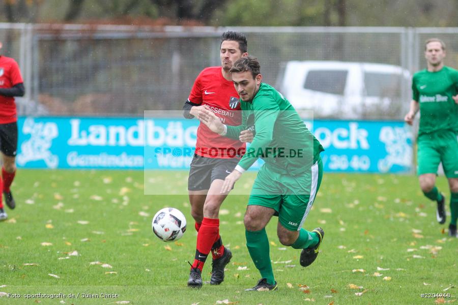 Markus Weckert, Dominik Höfling, 05.11.2017, Bezirksliga West, SC Schwarzach, FV Karlstadt - Bild-ID: 2204948 Markus Weckert, Dominik Höfling, 05.11.2017, Bezirksliga West, SC Schwarzach, FV Karlstadt - Bild-ID: 2204948