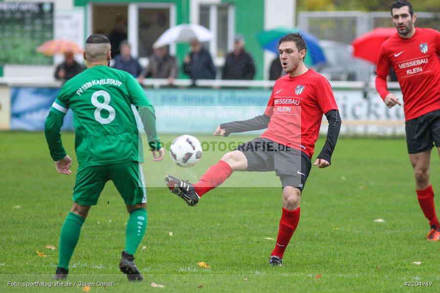 Atilla Aydogdu, Nino Scheidler, 05.11.2017, Bezirksliga West, SC Schwarzach, FV Karlstadt - Bild-ID: 2204949