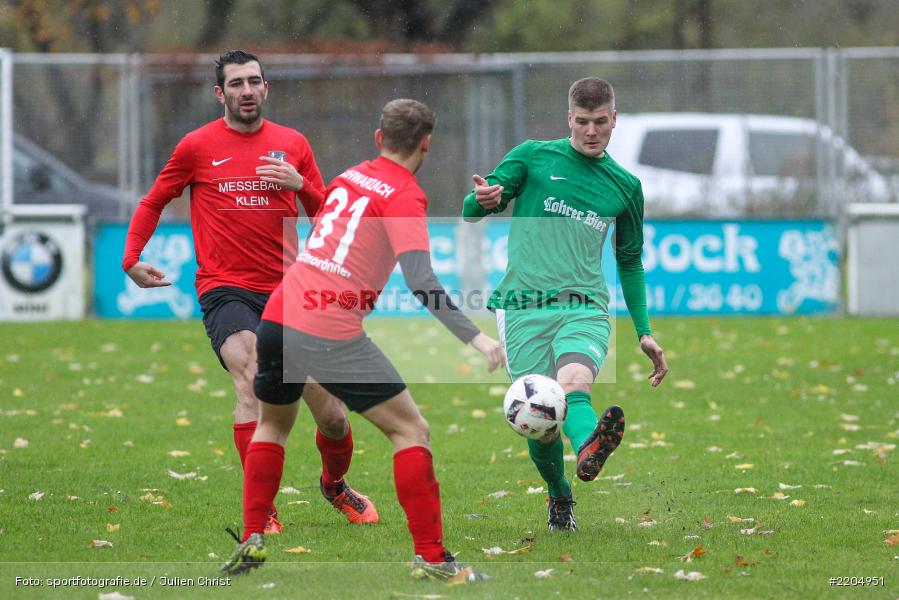 Nico Eichelbrönner, Peter Link, Johannes Albert, 05.11.2017, Bezirksliga West, SC Schwarzach, FV Karlstadt - Bild-ID: 2204951