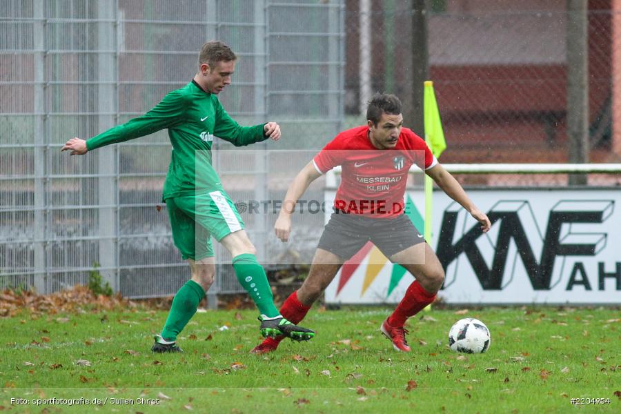 Tobias Bürkner, Tim Hofbauer, 05.11.2017, Bezirksliga West, SC Schwarzach, FV Karlstadt - Bild-ID: 2204954