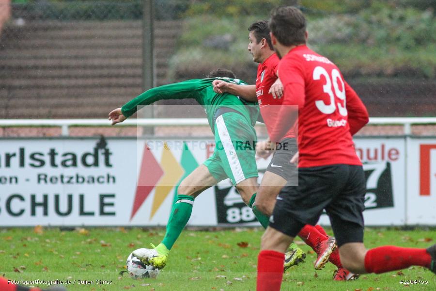 Tobias Bürkner, Michael Winkler, 05.11.2017, Bezirksliga West, SC Schwarzach, FV Karlstadt - Bild-ID: 2204966 Tobias Bürkner, Michael Winkler, 05.11.2017, Bezirksliga West, SC Schwarzach, FV Karlstadt - Bild-ID: 2204966
