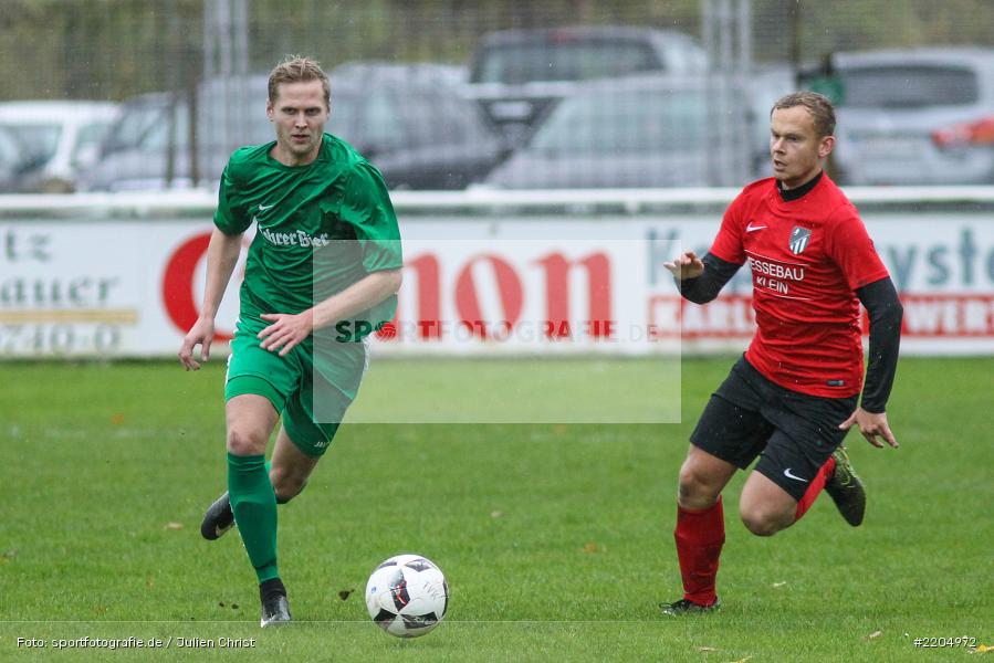Nico Eichelbrönner, Felix Strohmenger, 05.11.2017, Bezirksliga West, SC Schwarzach, FV Karlstadt - Bild-ID: 2204972 Nico Eichelbrönner, Felix Strohmenger, 05.11.2017, Bezirksliga West, SC Schwarzach, FV Karlstadt - Bild-ID: 2204972
