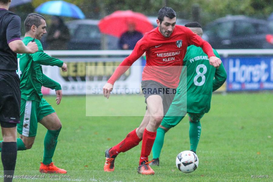 Atilla Aydogdu, Peter Link, 05.11.2017, Bezirksliga West, SC Schwarzach, FV Karlstadt - Bild-ID: 2204978