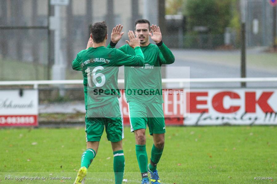 Dominik Lambrecht, Michael Winkler, 05.11.2017, Bezirksliga West, SC Schwarzach, FV Karlstadt - Bild-ID: 2204984