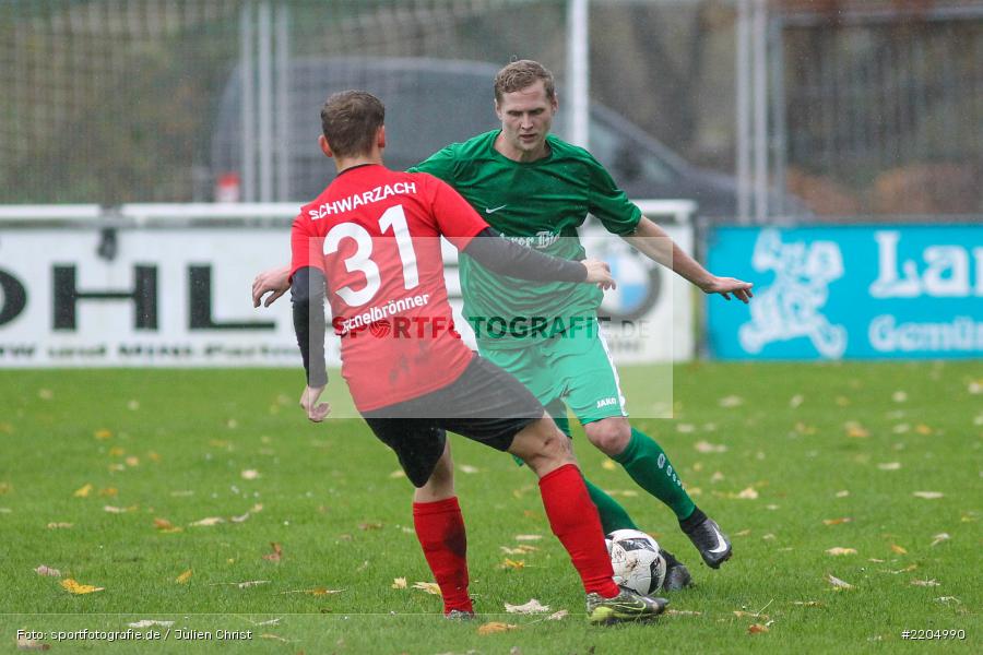 Felix Strohmenger, Nico Eichelbrönner, 05.11.2017, Bezirksliga West, SC Schwarzach, FV Karlstadt - Bild-ID: 2204990 Felix Strohmenger, Nico Eichelbrönner, 05.11.2017, Bezirksliga West, SC Schwarzach, FV Karlstadt - Bild-ID: 2204990